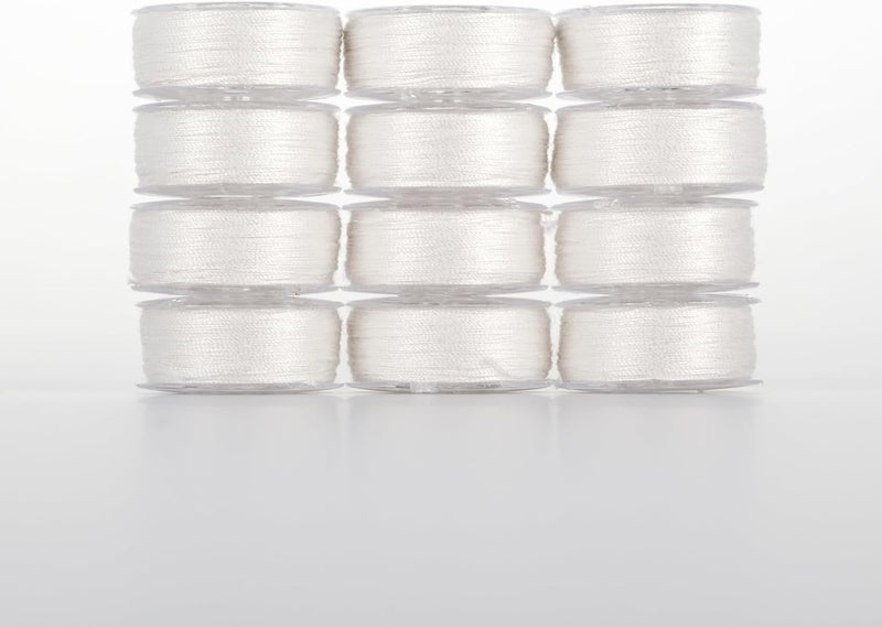YLI Threads YLI Cotton Quilting Thread – 50 wt Egyptian Cotton for Piecing & Quilting - Low-lint & Strong - L Style Prewound Bobbins - Natural White - Image 2
